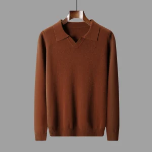 Autumn Men's 100% Wool Knitted Inner Wear Wool Sweaters Inner Mongolia Wool Apparel