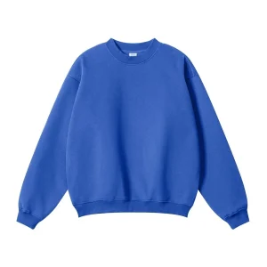 Hot Sale Blank Heavy Pullover Luxury Sweatshirt 100% Cotton Plain Thick Round Neck Sweater Hoodies for Men