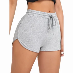 High Quality Women Shorts Blank Breathable Eco-Friendly Polyester/Cotton Summer Casual Fleece Sweat Shorts for