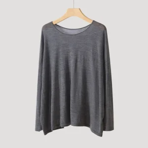 Thin Women's Wool Outerwear Yangtze Yarn Knit Wool Base Layer Pullover Direct Sales