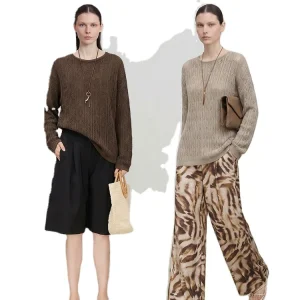 Old Money Style Linen Yarn Round Neck Long Sleeve Cardigan Hollow Crochet Air Conditioning Shirt Loose Thin Knit Sweater