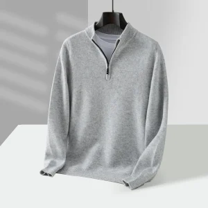 100% Wool Knitted Pullover Sweater Men's Wool Long-Sleeved Sweater in Stock 7GG Thickened Winter Pure Wool Top